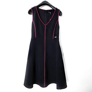 A|X Armani Exchange - Women's V-Neck Sleeveless Dress - Sz 2, Black